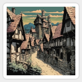 Medieval Village Sticker